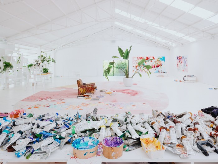 在 Quinze 工作室里作画