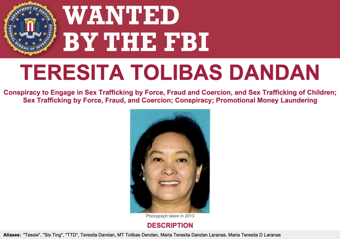 根据联邦起诉书的指控,耶稣基督王国教会的高级官员特雷西塔·托利巴斯·丹丹因涉嫌在劳工贩卖计划中扮演核心角色而被通缉,该计划通过欺诈手段获得的签证将教会信徒带到美国,并强迫这些信徒为一个虚假的慈善机构募捐。