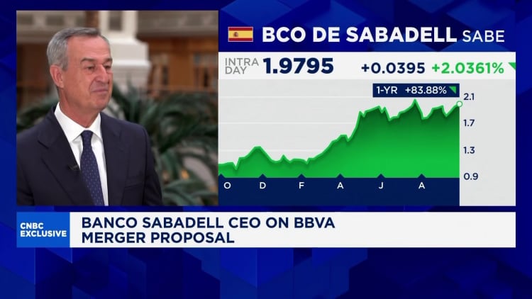 Banco Sabadell 首席执行官表示 BBVA 的出价“非常不稳定”