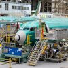 上周二，波音 737 Max 飞机在华盛顿州伦顿的波音工厂处于不同的组装状态。