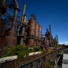 10 月 17 日,SteelStacks 是伯利恒钢铁公司旧址上的一处重建项目,沿着宾夕法尼亚州伯利恒前生产中心的长度延伸。